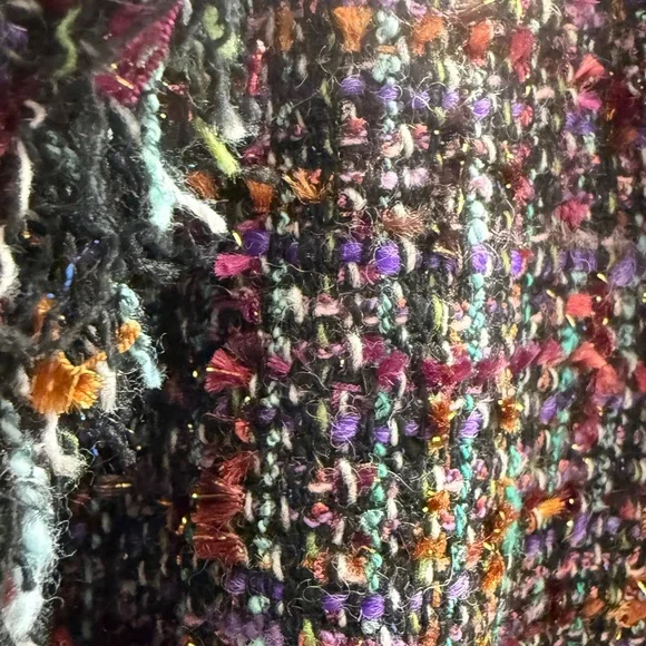 ✨ PURE Collection Multi Tweed Gold Lurex Blazer UK14 US8/10 ✨ - Picture 8 of 14